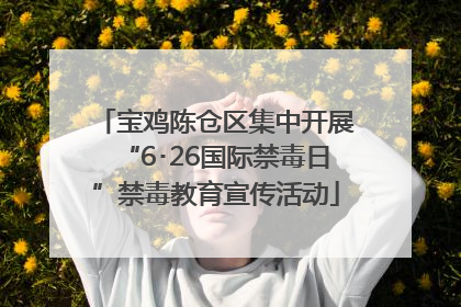 宝鸡陈仓区集中开展“6･26国际禁毒日”禁毒教育宣传活动
